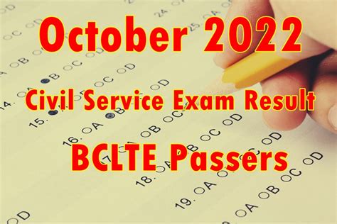 BCLTE Exam Result October 2022 – BCLTE .
